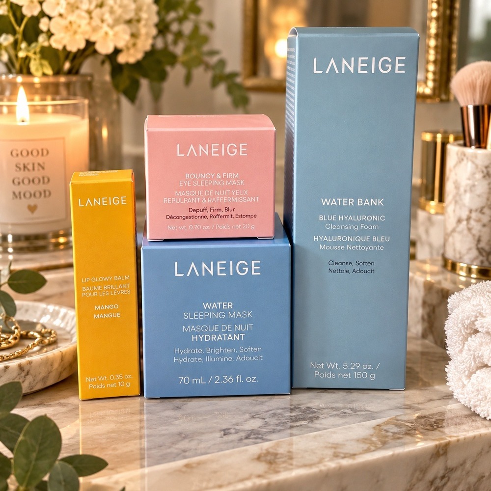Laneige Bestsellers Skincare Set - 4 Full Size - NEW - $109 Value